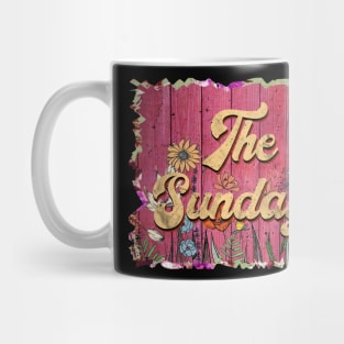 Classic Sundays Personalized Flowers Proud Name Mug